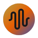 AI Detect brand logo with company glyph and wordmark on transparent background