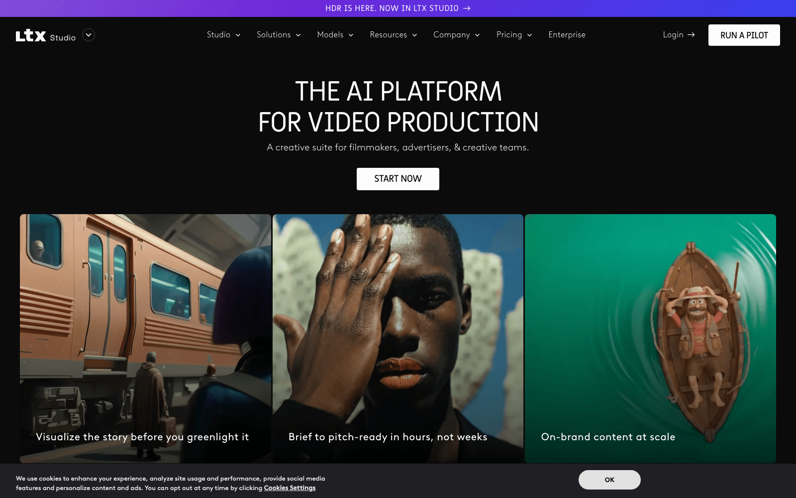 LTX Studio video creation tool screenshot