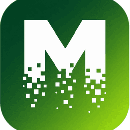 MenuForma logo, a green rounded square with a white M dissolving into QR-style pixels