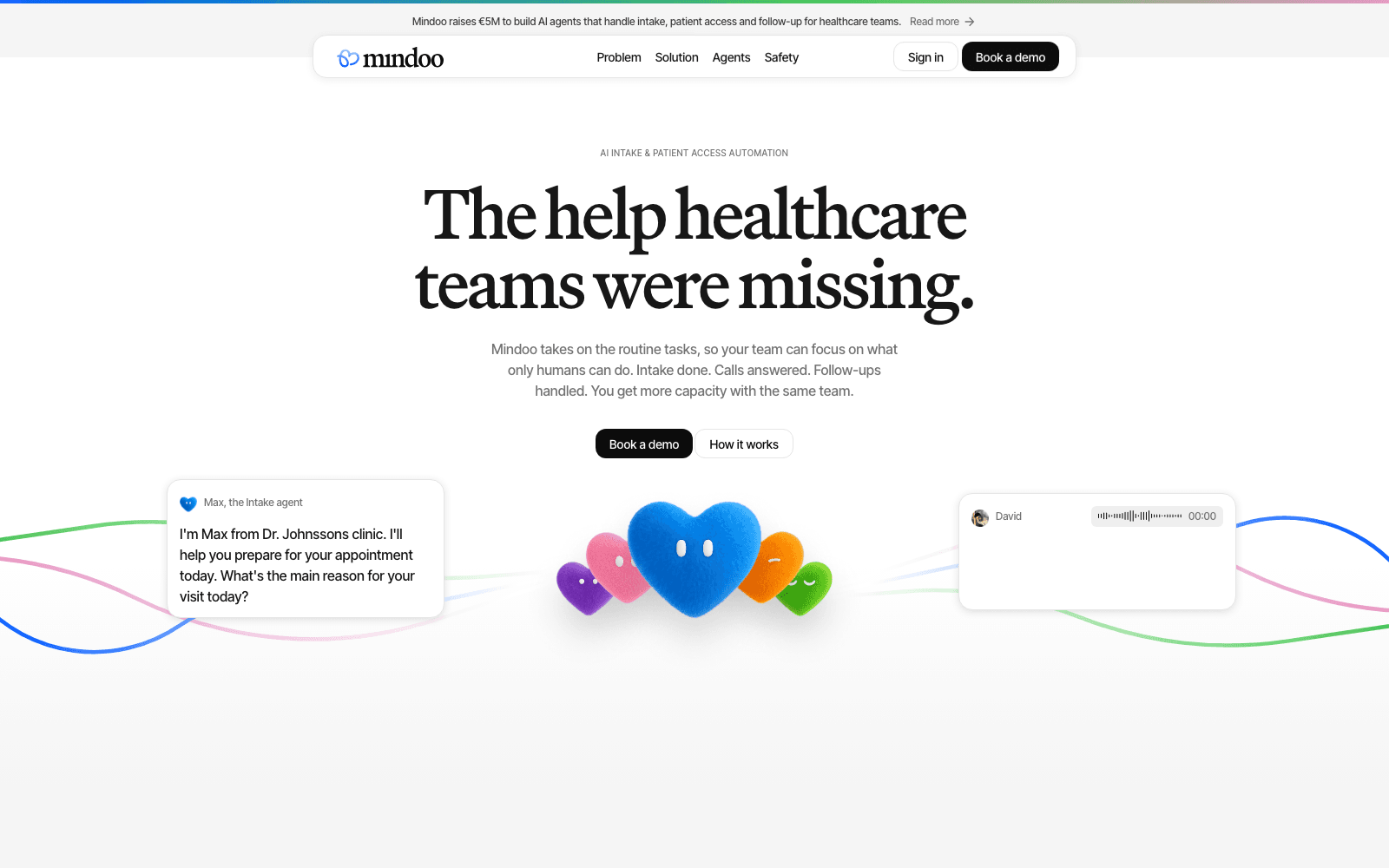 Mindoo healthcare tool screenshot