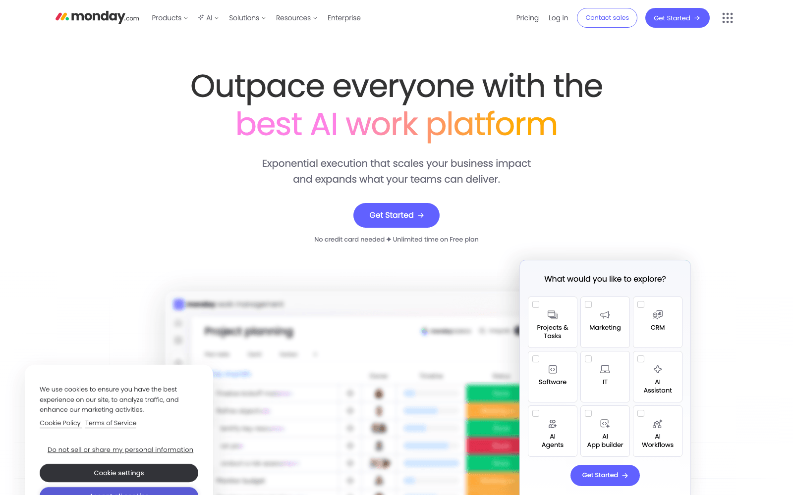 Monday.com productivity tool screenshot