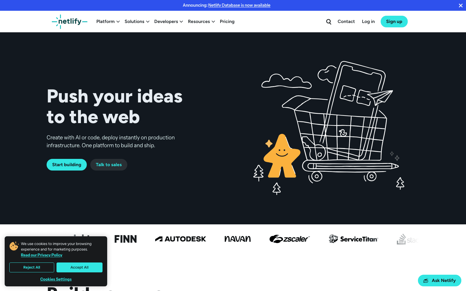 Netlify developer tools tool screenshot