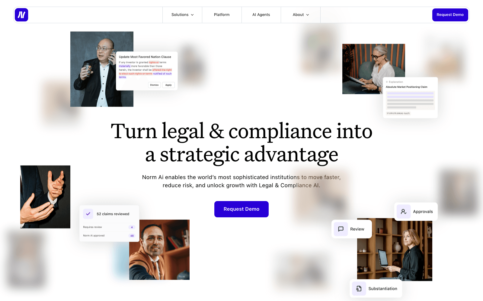 Norm Ai security & governance tool screenshot