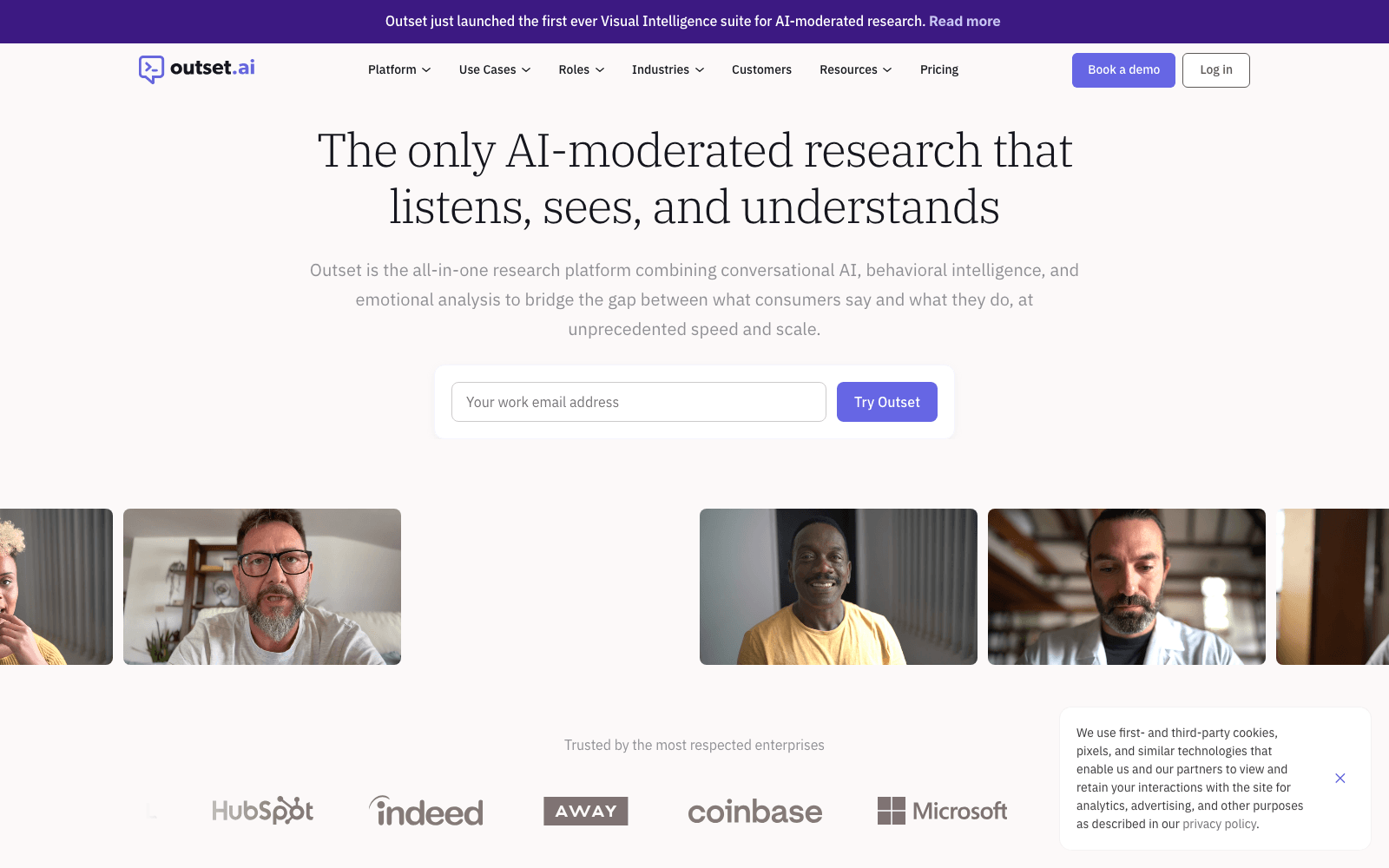 Outset customer support tool screenshot