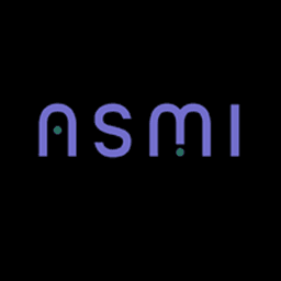 Asmi logo, a white asmi wordmark on dark for the AI voice assistant that makes real phone calls