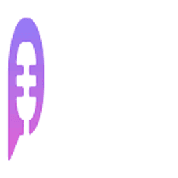 PodcastorAI logo, a purple rocket microphone mark for the AI podcast generation studio