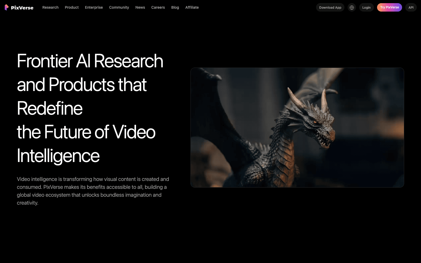 Pixverse video creation tool screenshot