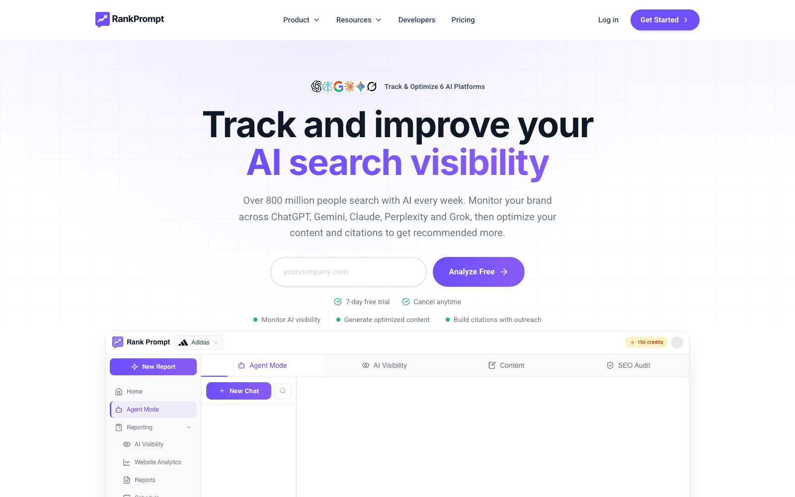 Rank Prompt marketing & seo tool screenshot