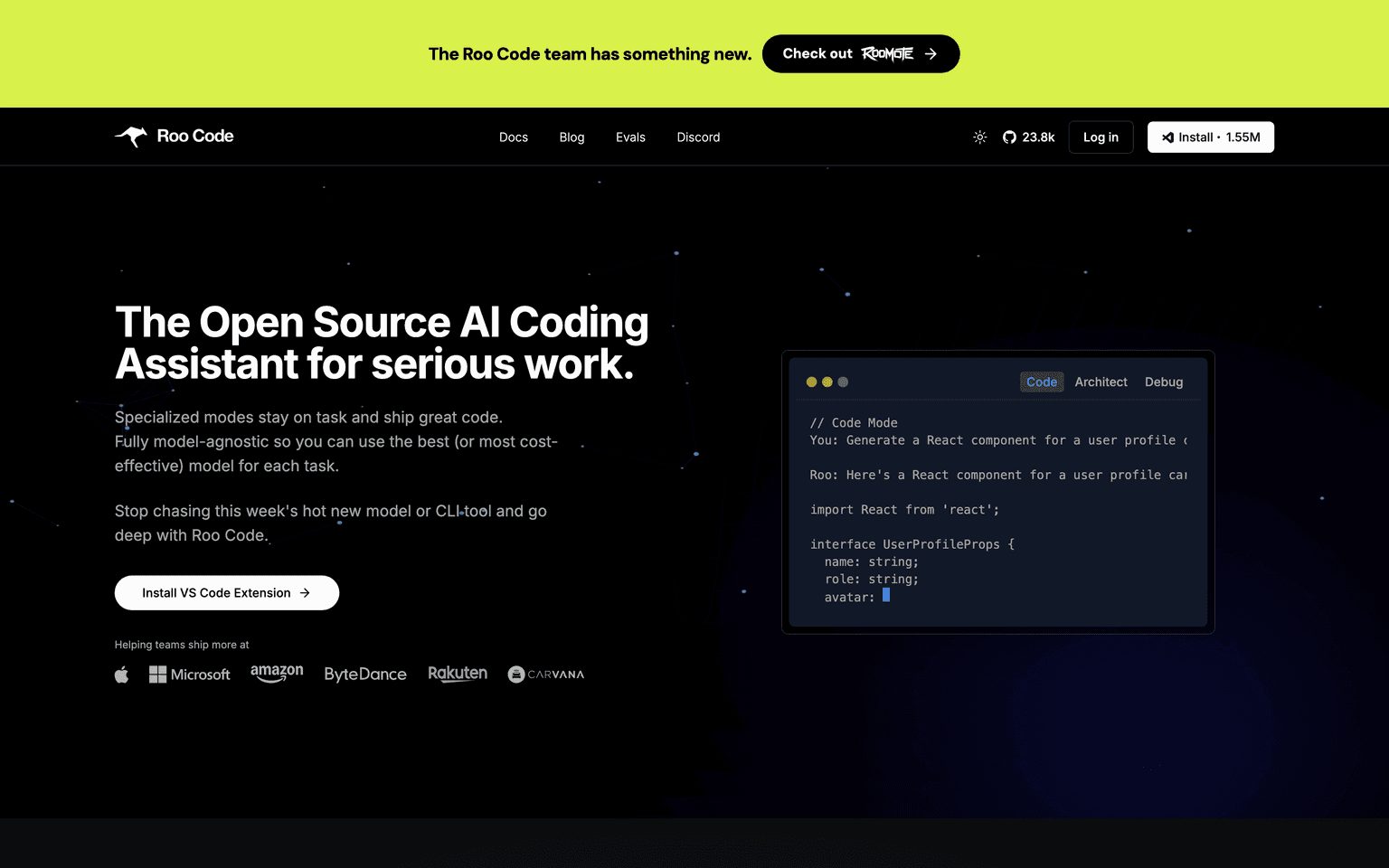 Roo Code Screenshot