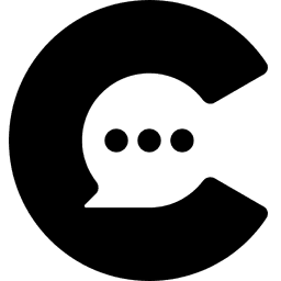 ChatCut logo, a black letter C wrapping a chat bubble mark for the AI video editor
