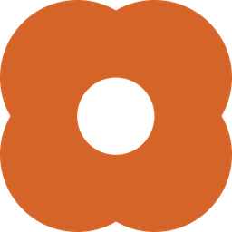 Pazi logo, an orange rounded clover shape mark for the autonomous company AI agent platform