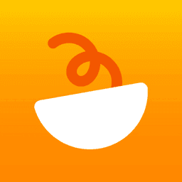 Samsung Food logo, an orange rounded square with a white bowl mark for the AI meal planning app