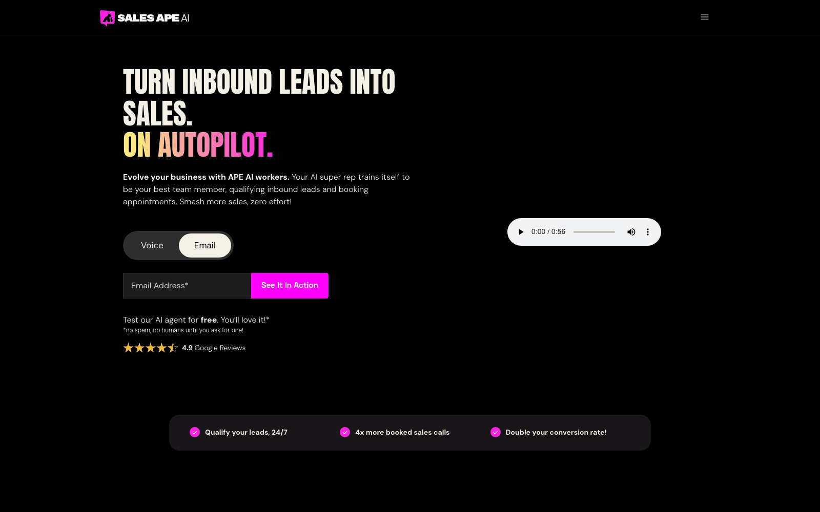 SalesAPE.ai sales & revops tool screenshot