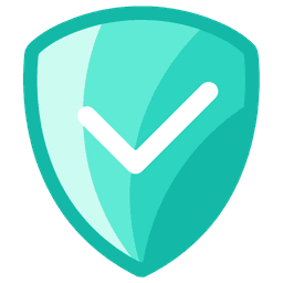 Secret Chat AI logo, a teal shield with a white checkmark for private chats