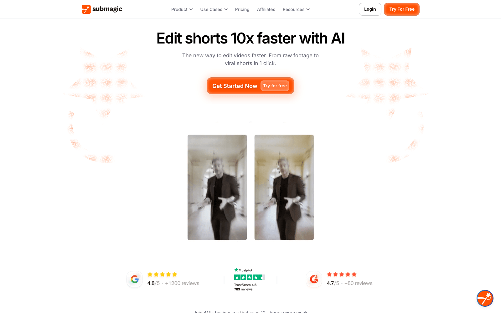 Submagic video creation tool screenshot