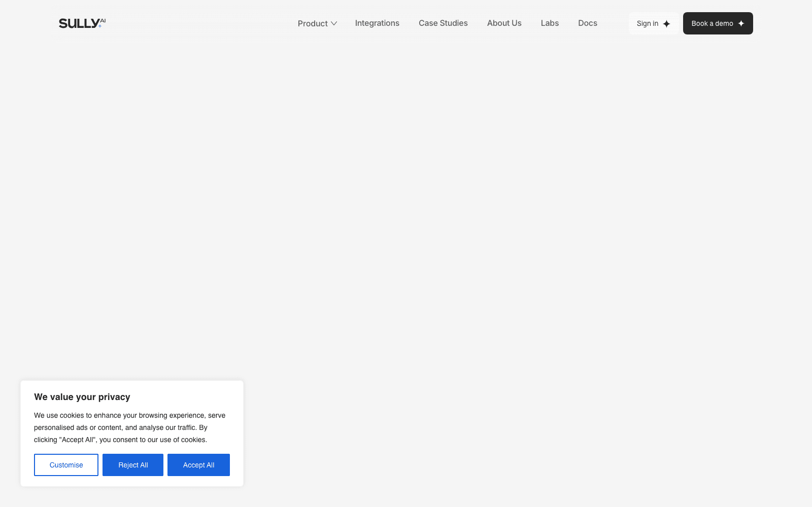 Sully.ai healthcare tool screenshot