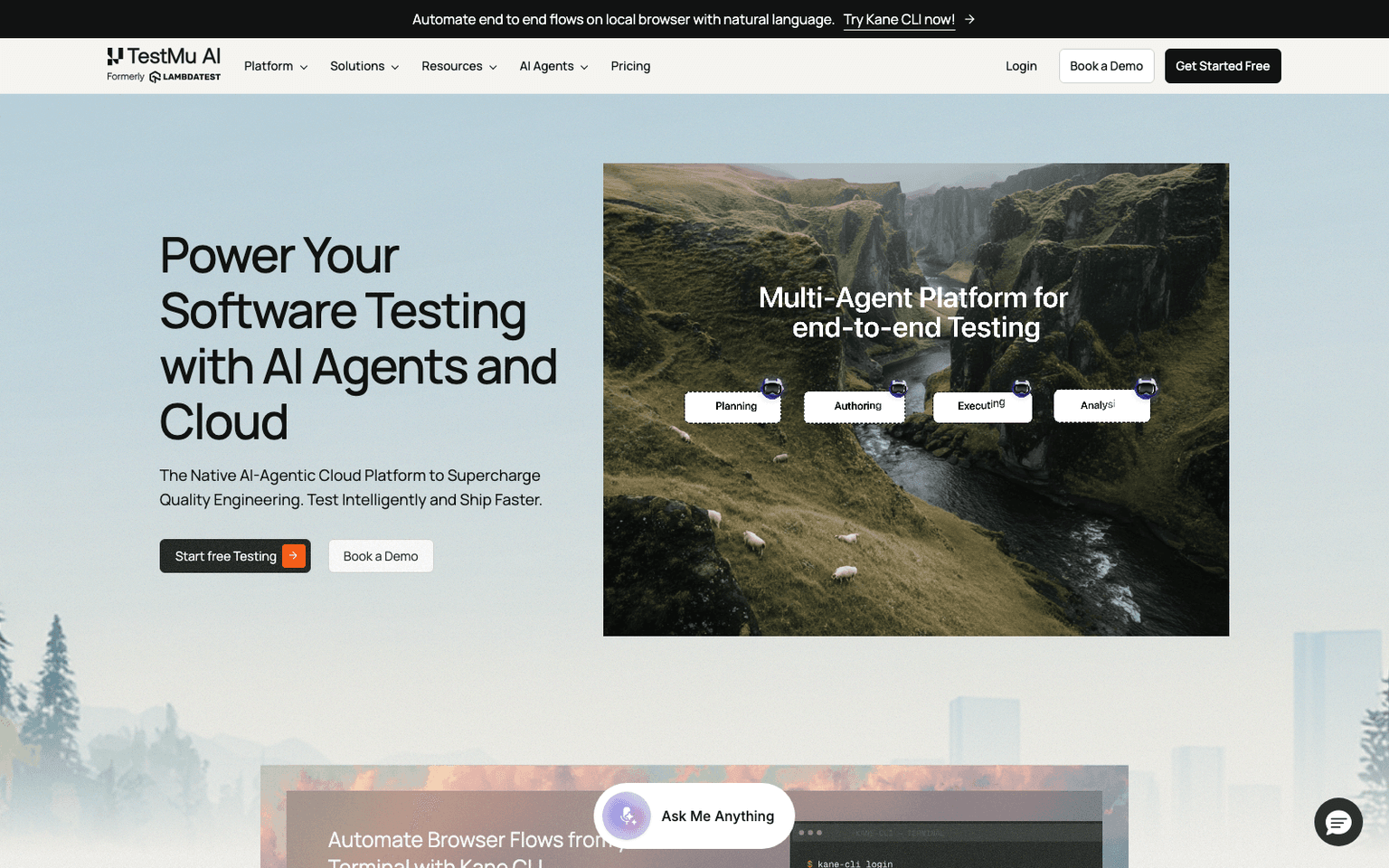 TestMU AI developer tools tool screenshot