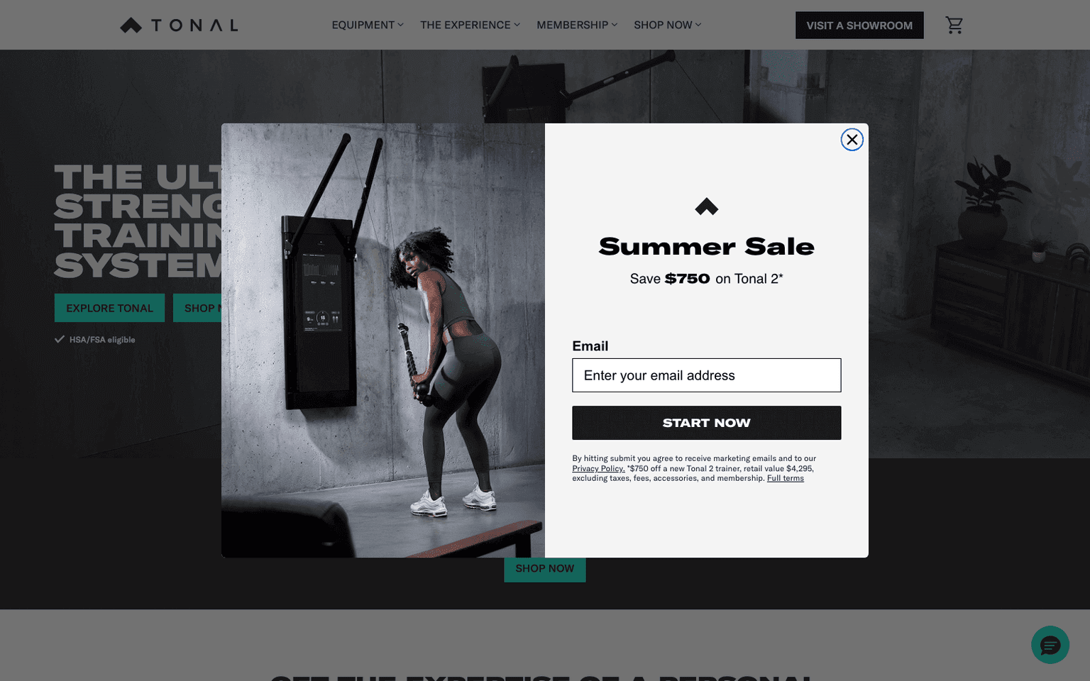 Tonal fitness & lifestyle tool screenshot