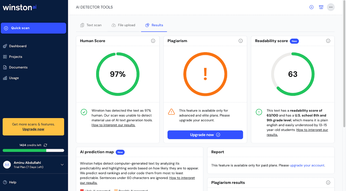 Winston AI productivity tool screenshot 3