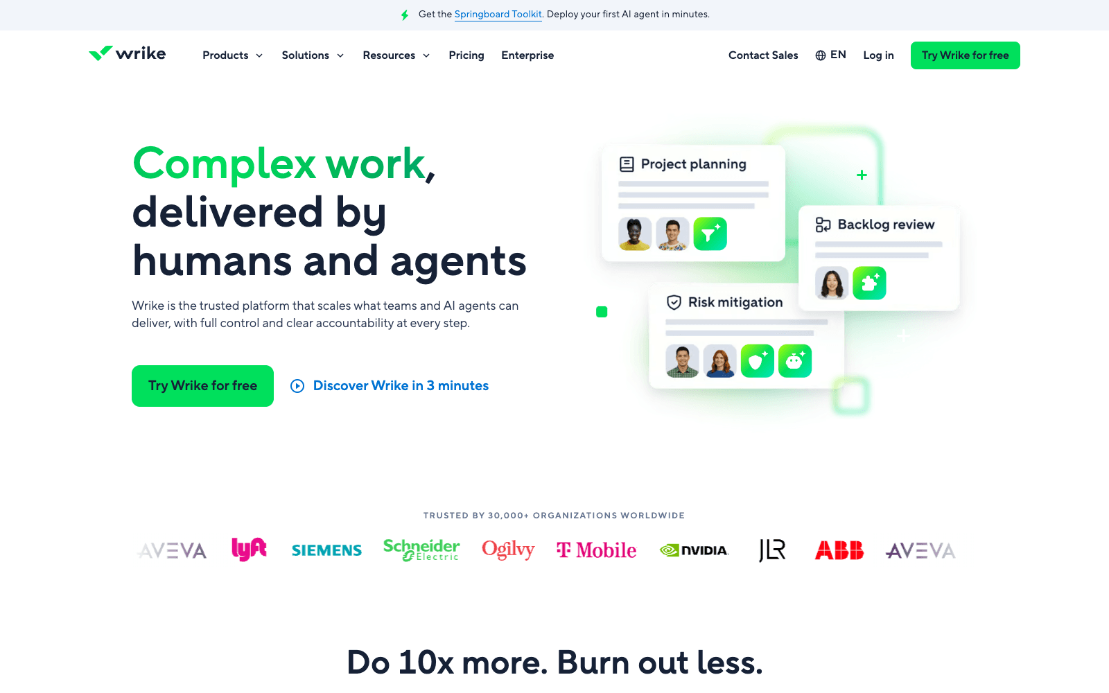 Wrike productivity tool screenshot