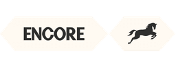 Encore AI logo, an ENCORE wordmark with a running horse mark for the revenue-focused AI agent platform