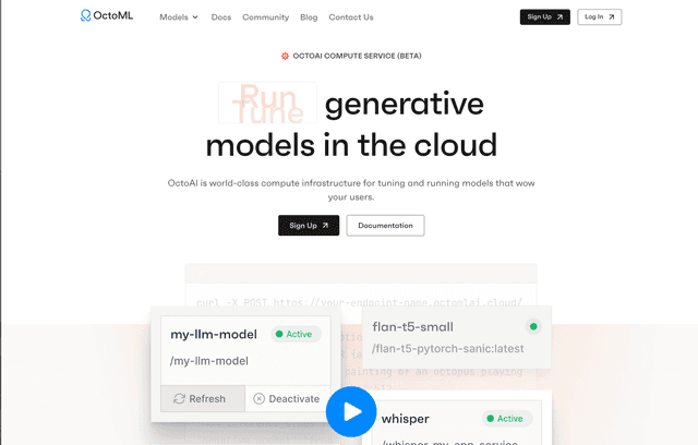 Octoml OctoML: Optimizing Generative Model Tuning & Execution